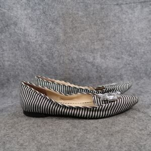 Sole Society Shoes Womens 6.5 Flats Pointed Toe Embellished Stripes Slip On